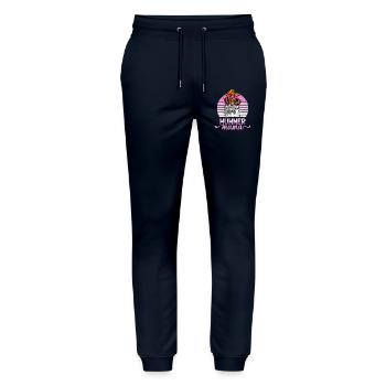 Hühner Mama Mutter Huhn Hennen Design Hühnerzucht - Stanley/Stella Unisex Bio Jogginghose Mover  - Navy - Vorne - Marisol (170cm) & Nik (191cm)