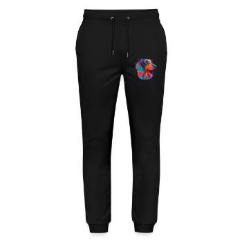 Dachshund Dachshund Dog Dogs Dogs Dog Love Pet - Stanley/Stella Mover Unisex Organic Jogging Trousers - black - Front - Marisol (170cm) & Nik (191cm)