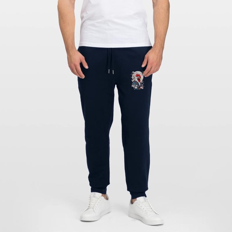 Coq Vintage samouraï Ukiyo-E Style Design Pantalon de jogging bio MOVER Stanley/Stella unisexe