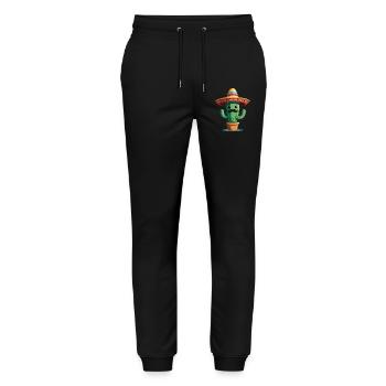 Cactus Fiesta Cactus Avec Sombrero Drôle - Pantalon de jogging bio MOVER Stanley/Stella unisexe - noir - Devant - Marisol (170cm) & Nik (191cm)