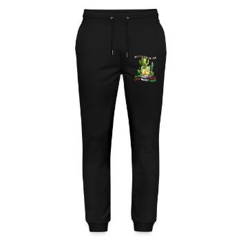 Lustige Tequila Era Cinco De Mayo Mexiko - Stanley/Stella Unisex Bio Jogginghose Mover  - Schwarz - Vorne - Marisol (170cm) & Nik (191cm)