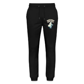 Halloween Costume Funny Ghosts Saying - Stanley/Stella Mover Unisex Organic Jogging Trousers - black - Front - Marisol (170cm) & Nik (191cm)