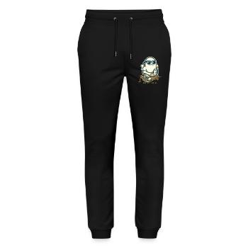 Unheimlich Lustiger Geister Spruch i have sheet - Stanley/Stella Mover Unisex Organic Jogging Trousers - black - Front - Marisol (170cm) & Nik (191cm)