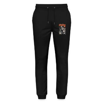 Funny Comic Cover Last Minute Costume - Stanley/Stella Mover Unisex Organic Jogging Trousers - black - Front - Marisol (170cm) & Nik (191cm)