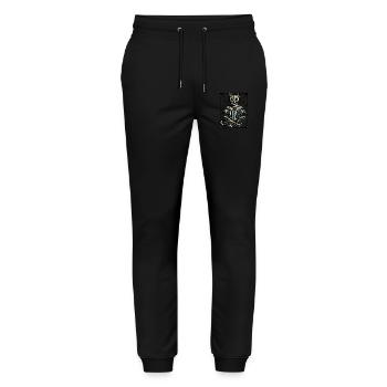 Creepy Cat Mage Dark Goth Cat - Stanley/Stella Mover Unisex Organic Jogging Trousers - black - Front - Marisol (170cm) & Nik (191cm)