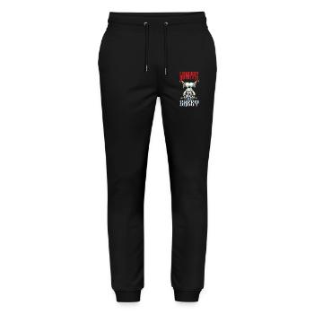 Funny Ghost Design Humorous Sarcastic - Stanley/Stella Mover Unisex Organic Jogging Trousers - black - Front - Marisol (170cm) & Nik (191cm)