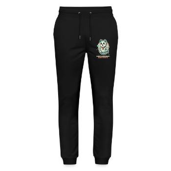 Purranormal Cattivity Spooky Cat Lover - Pantalon de jogging bio MOVER Stanley/Stella unisexe - noir - Devant - Marisol (170cm) & Nik (191cm)