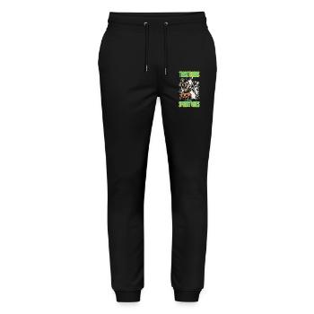 Thick Thighs And Spooky Vibes Halloween Girls - Stanley/Stella Mover Unisex Organic Jogging Trousers - black - Front - Marisol (170cm) & Nik (191cm)
