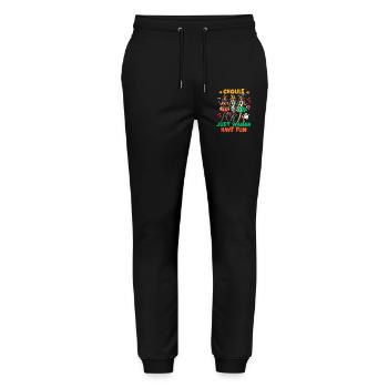 Les goules veulent juste s’amuser Halloween Fun - Pantalon de jogging bio MOVER Stanley/Stella unisexe - noir - Devant - Marisol (170cm) & Nik (191cm)