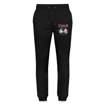 Halloween Goth Girl I Goth Some Boo's - Stanley/Stella Mover Unisex Organic Jogging Trousers - black - Front - Marisol (170cm) & Nik (191cm)