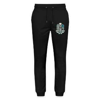 Death has never been so stylish - Stanley/Stella Mover Unisex Organic Jogging Trousers - black - Front - Marisol (170cm) & Nik (191cm)