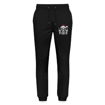 Christmas skull rocks winter - Stanley/Stella Mover Unisex Organic Jogging Trousers - black - Front - Marisol (170cm) & Nik (191cm)