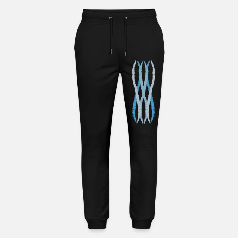 wave Art | blue-grey - Stanley/Stella Unisex Bio Jogginghose Mover  - Schwarz