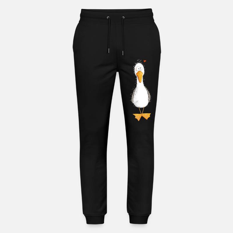 Möwe Urlaub Meer Mit Herz - Stanley/Stella Unisex Bio Jogginghose Mover  - Schwarz