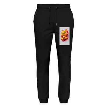 No Risk, No Money - Stanley/Stella Mover Unisex Organic Jogging Trousers - black - Front - Marisol (170cm) & Nik (191cm)