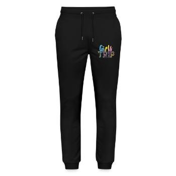 Girls Weekend Women Girls Trip - Stanley/Stella Mover Unisex Organic Jogging Trousers - black - Front - Marisol (170cm) & Nik (191cm)