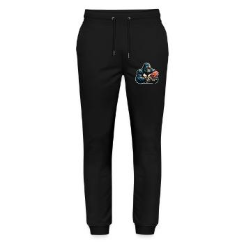 Ping-pong - Pantalon de jogging bio MOVER Stanley/Stella unisexe - noir - Devant - Marisol (170cm) & Nik (191cm)