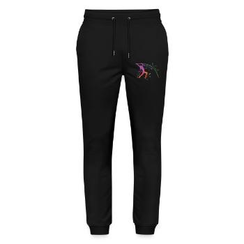 Pole Vaulter Kids Pole Vault - Stanley/Stella Mover Unisex Organic Jogging Trousers - black - Front - Marisol (170cm) & Nik (191cm)