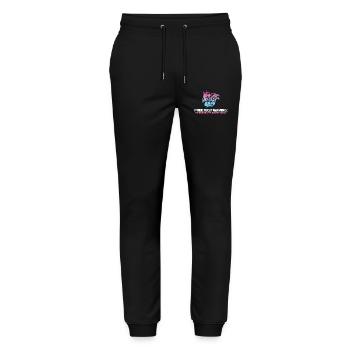 Gamer Procrastigaming Gaming - Stanley/Stella Mover Unisex Organic Jogging Trousers - black - Front - Marisol (170cm) & Nik (191cm)
