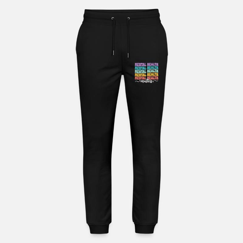 Mental Health Matters - Stanley/Stella Unisex Bio Jogginghose Mover  - Schwarz