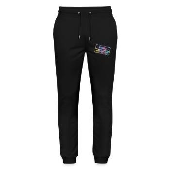 Avertissement Girls Trip In Progress 2025 - Pantalon de jogging bio MOVER Stanley/Stella unisexe - noir - Devant - Marisol (170cm) & Nik (191cm)