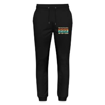 Gamer Procrastigaming CTR Alt Defeat Gaming - Stanley/Stella Mover Unisex Organic Jogging Trousers - black - Front - Marisol (170cm) & Nik (191cm)