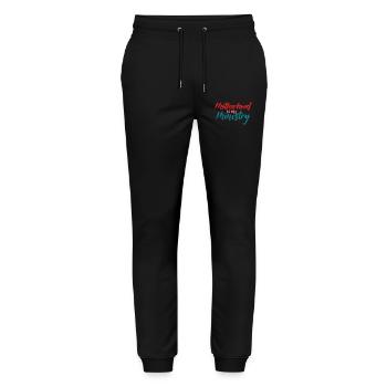 La maternité est mon ministère - Pantalon de jogging bio MOVER Stanley/Stella unisexe - noir - Devant - Marisol (170cm) & Nik (191cm)