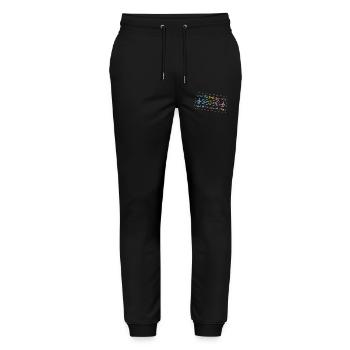 Attention Girls Trip en cours - Pantalon de jogging bio MOVER Stanley/Stella unisexe - noir - Devant - Marisol (170cm) & Nik (191cm)