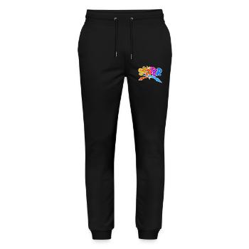 Skater Skateboard Graffiti - Stanley/Stella Unisex Bio Jogginghose Mover  - Schwarz - Vorne - Marisol (170cm) & Nik (191cm)