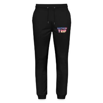 Sibling Brothers Journey - Stanley/Stella Mover Unisex Organic Jogging Trousers - black - Front - Marisol (170cm) & Nik (191cm)
