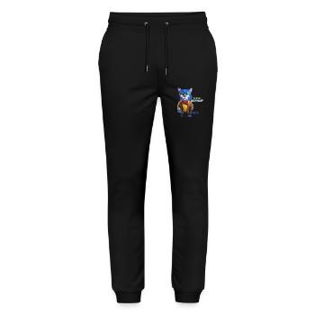 Professor Kritikat - Stanley/Stella Mover Unisex Organic Jogging Trousers - black - Front - Marisol (170cm) & Nik (191cm)