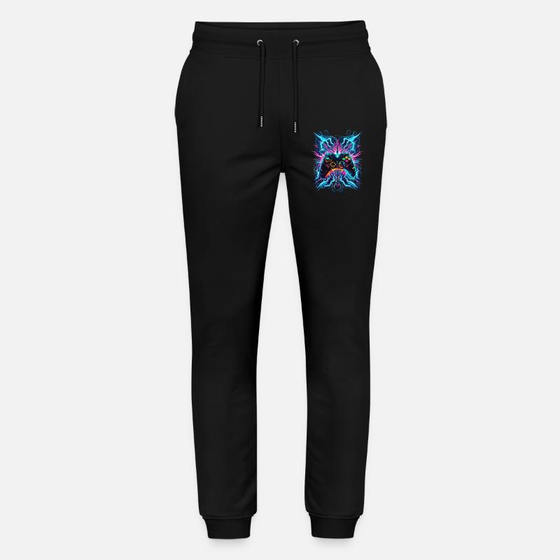 Neon Blitz Power Gaming Controller - Stanley/Stella Mover Unisex Organic Jogging Trousers - black