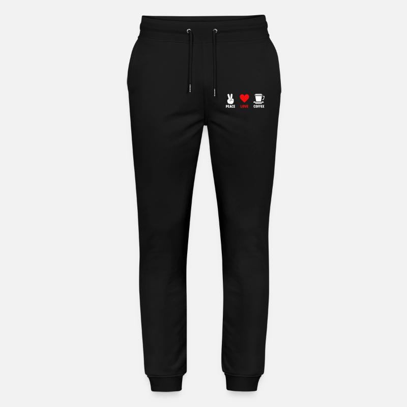 Café Peace Love - Pantalon de jogging bio MOVER Stanley/Stella unisexe - noir