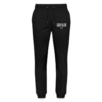 Codeur Un Jour, Codeur Toujours - Pantalon de jogging bio MOVER Stanley/Stella unisexe - noir - Devant - Marisol (170cm) & Nik (191cm)