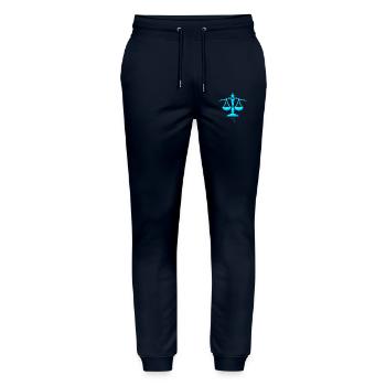 Wave - Stanley/Stella Mover Unisex Organic Jogging Trousers - navy - Front - Marisol (170cm) & Nik (191cm)