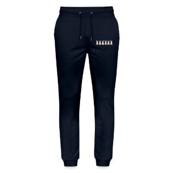 Regenbogen-Häschen - Stanley/Stella Unisex Bio Jogginghose Mover  - Navy - Vorne - Marisol (170cm) & Nik (191cm)