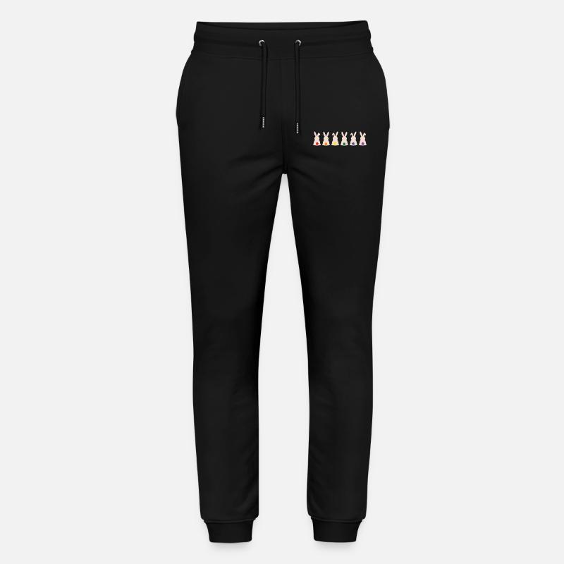 Lapin arc-en-ciel - Pantalon de jogging bio MOVER Stanley/Stella unisexe - noir