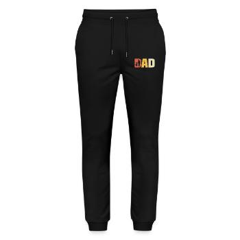 dad high daughter dad and daughter - Stanley/Stella Mover Unisex Organic Jogging Trousers - black - Front - Marisol (170cm) & Nik (191cm)