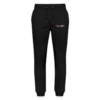 Luxembourg Germany Flag German Luxembourger - Stanley/Stella Mover Unisex Organic Jogging Trousers - black - Front - Marisol (170cm) & Nik (191cm)