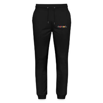 Marokko Herzschlag spain - Stanley/Stella Unisex Bio Jogginghose Mover  - Schwarz - Vorne - Marisol (170cm) & Nik (191cm)