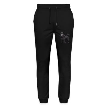 Pudel Hund Tier - Stanley/Stella Unisex Bio Jogginghose Mover  - Schwarz - Vorne - Marisol (170cm) & Nik (191cm)