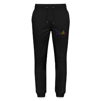 Trage deinen Stolz - Stanley/Stella Unisex Bio Jogginghose Mover  - Schwarz - Vorne - Marisol (170cm) & Nik (191cm)