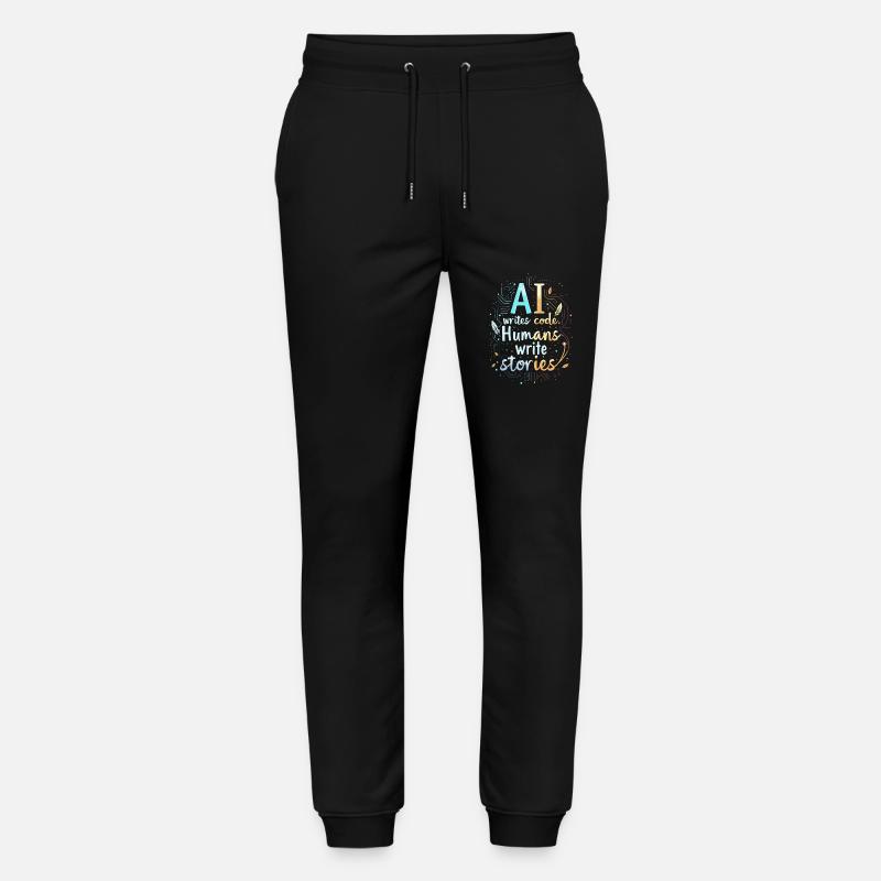 AI Writes Code - Humans Write Stories Stanley/Stella Mover Unisex Organic Jogging Trousers