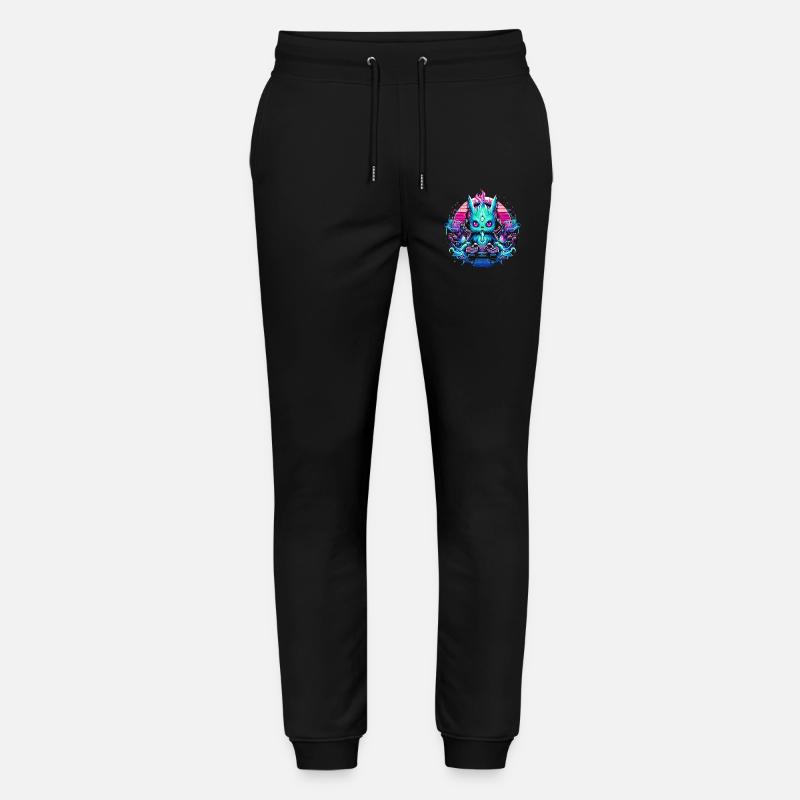 Synthwave Gamer Gaming Alien - Pantalon de jogging bio MOVER Stanley/Stella unisexe - noir