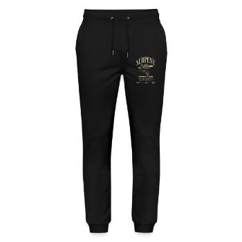 Green Tree Python Modern Reptile Keeper Streetwear - Stanley/Stella Mover Unisex Organic Jogging Trousers - black - Front - Marisol (170cm) & Nik (191cm)