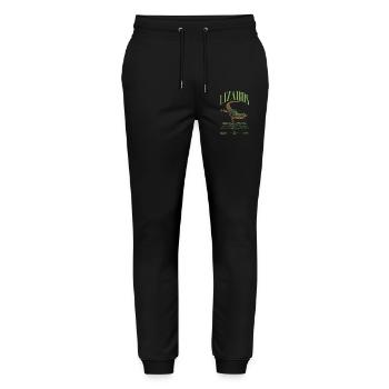 Phelsuma laticauda Day Gecko Lizard Keeper - Stanley/Stella Mover Unisex Organic Jogging Trousers - black - Front - Marisol (170cm) & Nik (191cm)