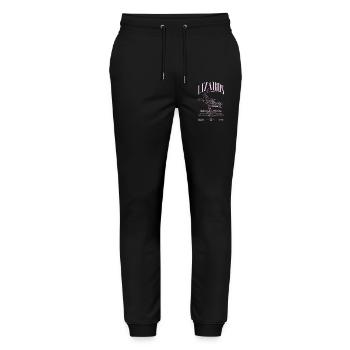 Phelsuma laticauda Day Gecko Lizard Keeper - Stanley/Stella Mover Unisex Organic Jogging Trousers - black - Front - Marisol (170cm) & Nik (191cm)