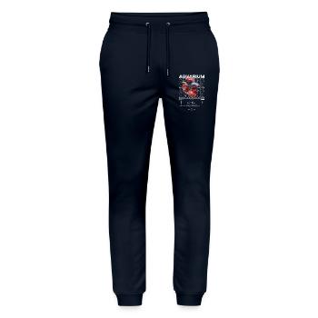 Betta Fish Keeper Moderne Streetwear - Stanley/Stella Unisex Bio Jogginghose Mover  - Navy - Vorne - Marisol (170cm) & Nik (191cm)