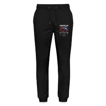 Betta Fish Keeper Moderne Streetwear - Stanley/Stella Unisex Bio Jogginghose Mover  - Schwarz - Vorne - Marisol (170cm) & Nik (191cm)