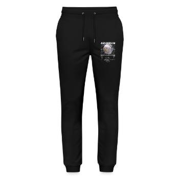 Discus Cichlid Fish Keeper Streetwear moderne - Pantalon de jogging bio MOVER Stanley/Stella unisexe - noir - Devant - Marisol (170cm) & Nik (191cm)